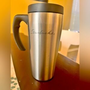 Starbucks Vintage Stainless Steel 16oz Coffee Travel Mug